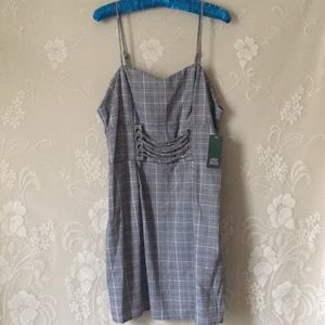 Y2K Wild Fable Black and White Plaid Girly Dress